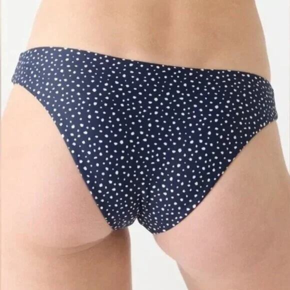 NWT J. Crew Christie Hipster Tiny Dot Bikini Swim Bottom XXL Navy Blue #3103 - Picture 4 of 15